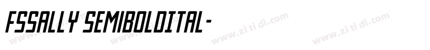 FSSally SemiBoldItal字体转换